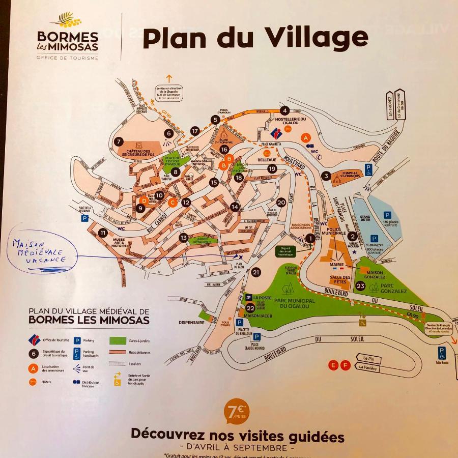 Maison De Vacances Medievale Bormes-Les-Mimosas Village Exterior foto